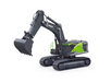 HuiNa 1721 1/50 Diecast Green Excavator Construction Toy