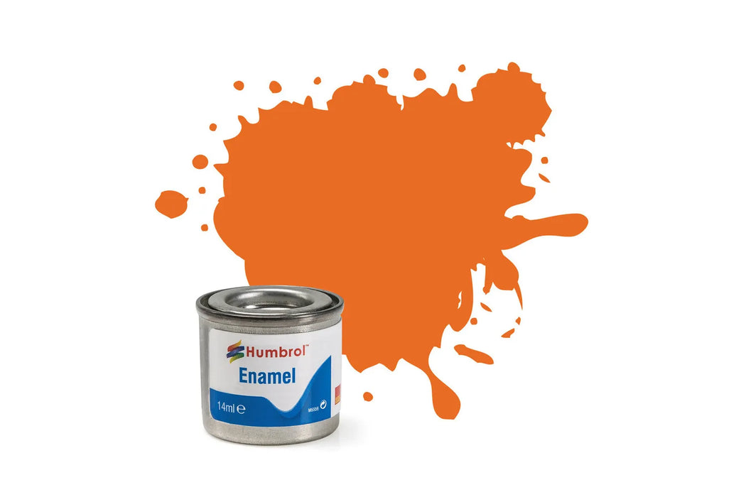 Humbrol AA0046 46 Matte Orange Enamel Paint 14ml Tinlet