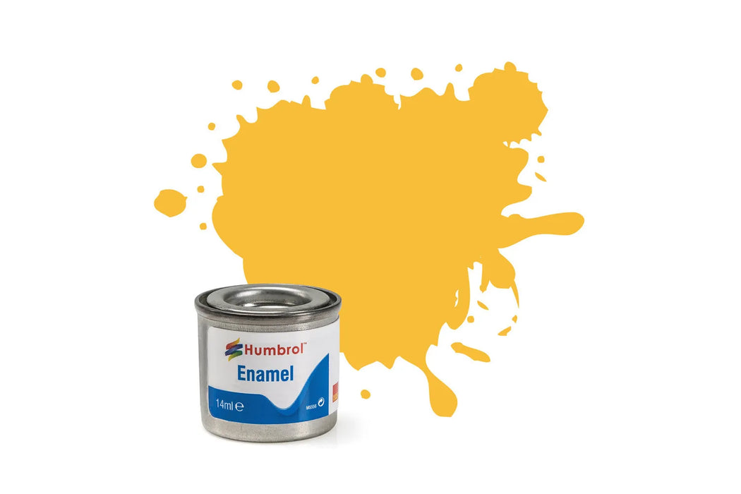Humbrol AA0268 24 Matte Trainer Yellow Enamel Paint 14ml Tinlet