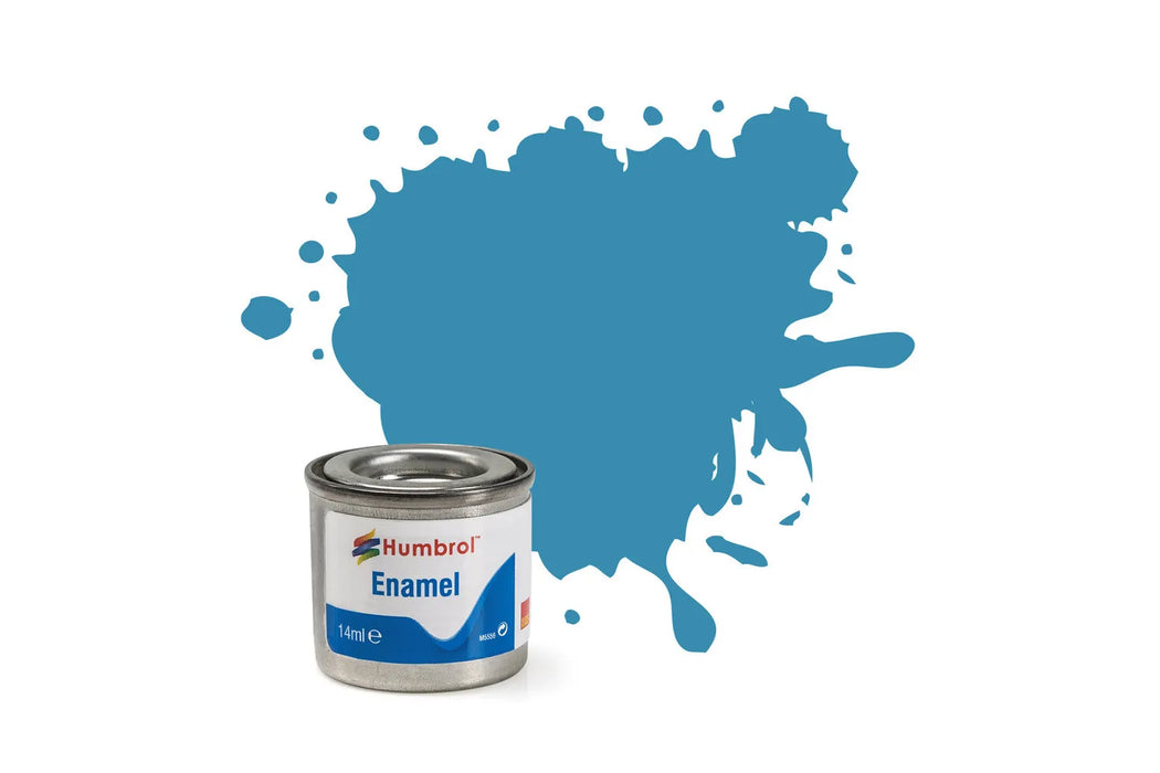 Humbrol AA0521 48 Gloss Mediterranean Blue Enamel Paint 14ml Tinlet