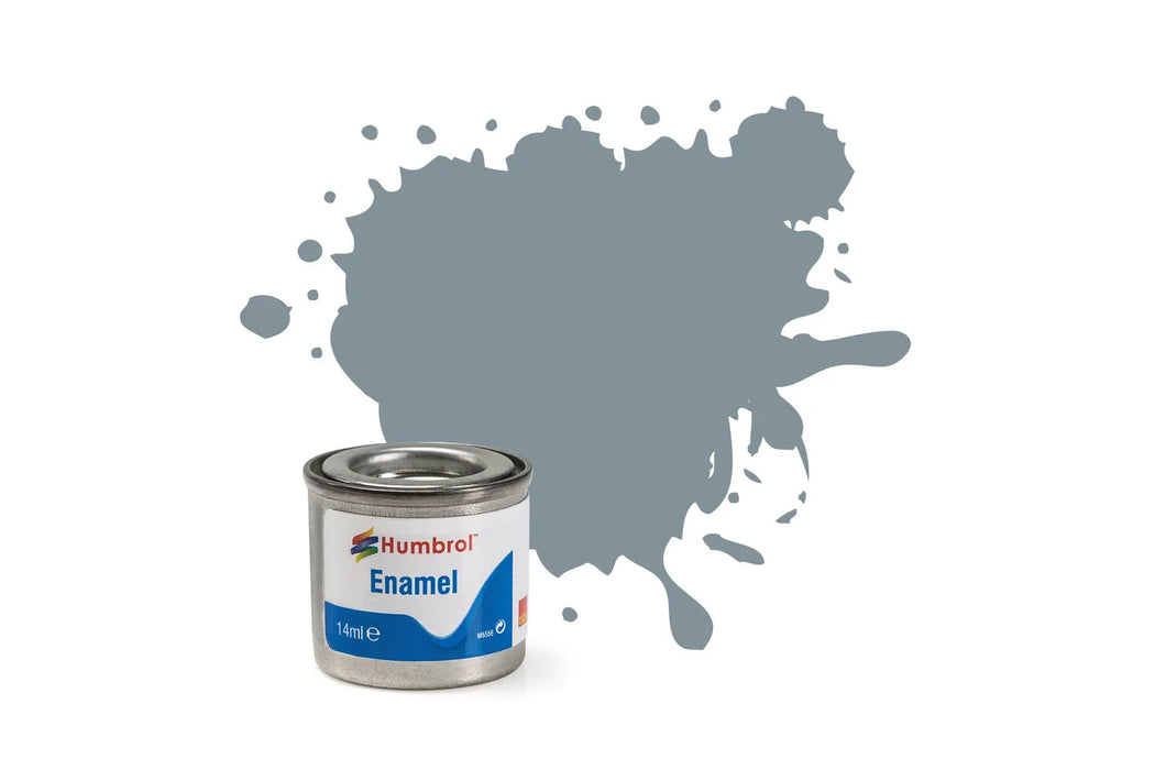 Humbrol AA0967 87 Matte Steel Grey Enamel Paint 14ml Tinlet