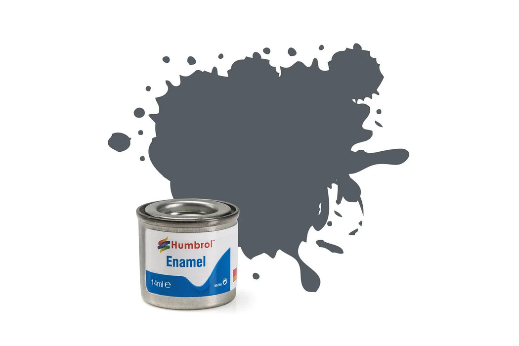 Humbrol AA1376 125 Satin US Dark Grey Enamel Paint 14ml Tinlet