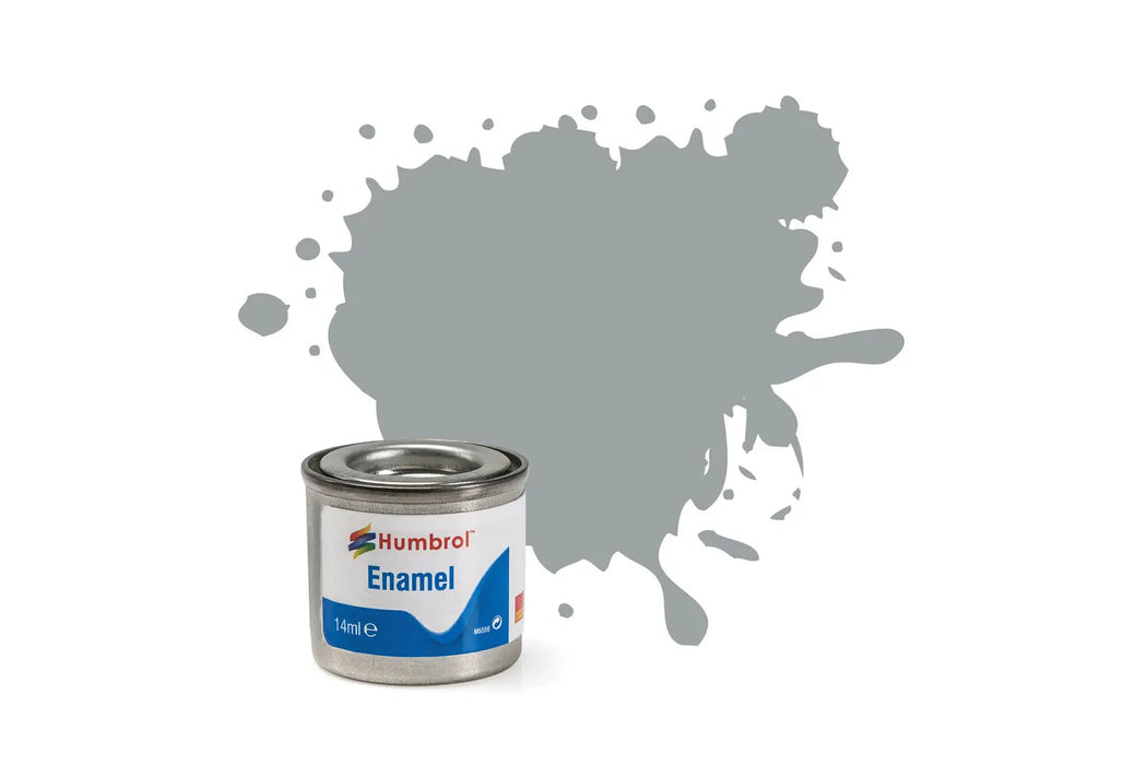 Humbrol AA1420 129 Satin US Gull Grey Enamel Paint 14ml Tinlet