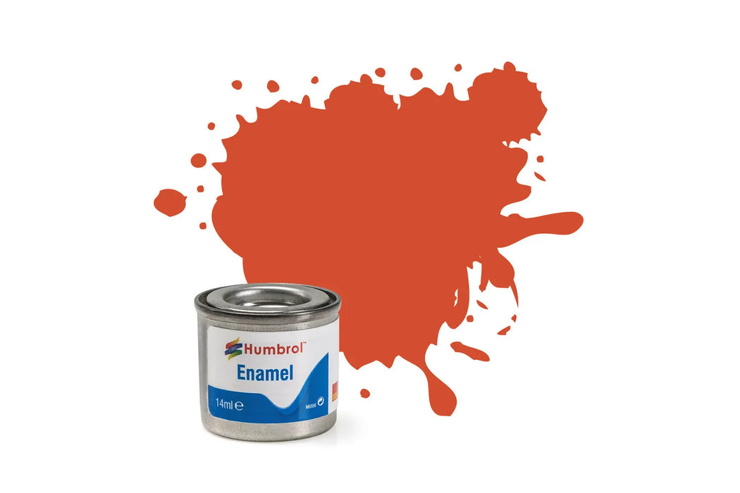 Humbrol AA1451 132 Satin Red Enamel Paint 14ml Tinlet