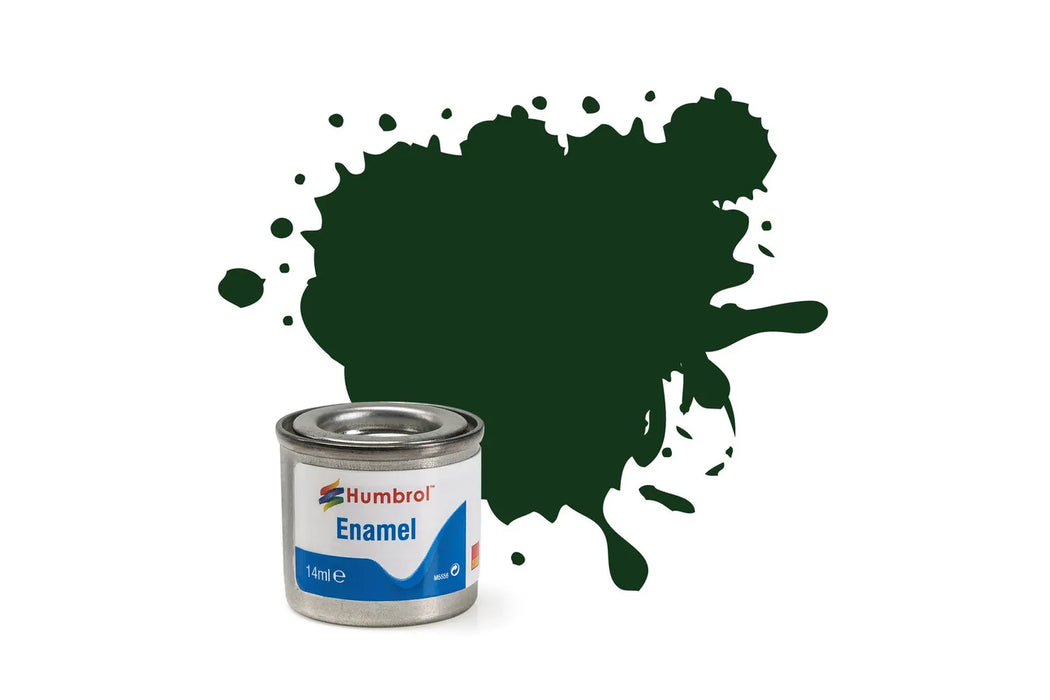 Humbrol AA6330 195 Satin Chrome Green Enamel Paint 14ml Tinlet
