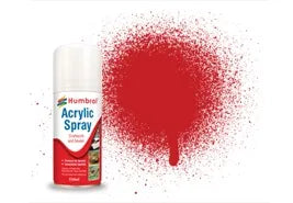 Humbrol AD6220 220 Gloss Racing Red 150ml Enamel Spray Paint