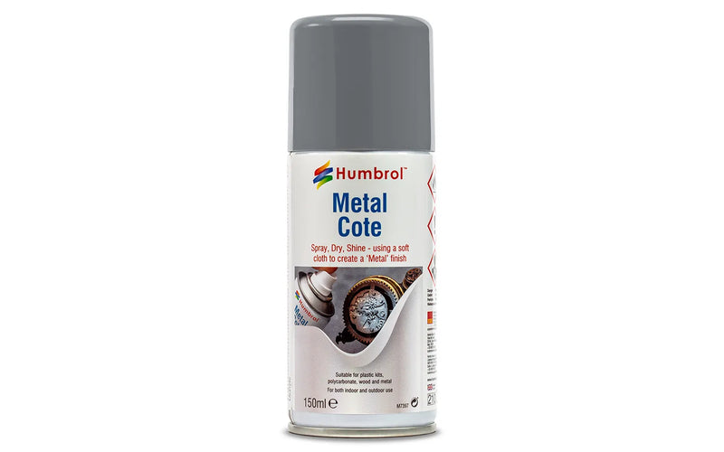 Humbrol AD6995 27002 Metalcote Polished Aluminum 150ml Enamel Spray Paint