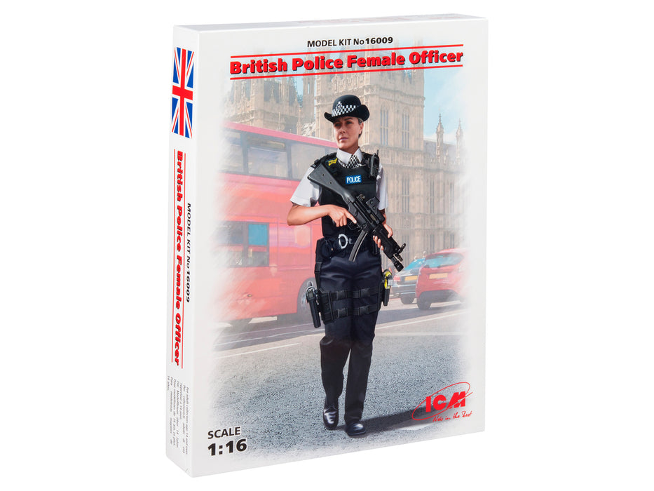 ICM Models 16009 1/16 British Police Female Officer Figure Model Kit