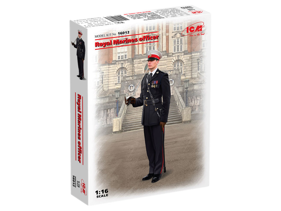 ICM Models 16012 1/16 British Royal Marines Officer Figure Model Kit