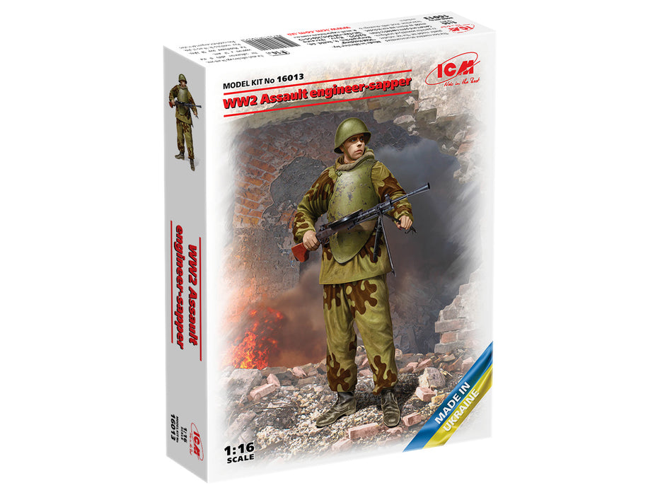 ICM Models 16013 1/16 Soviet WWII Assault Engineer-Sapper Figure Model Kit