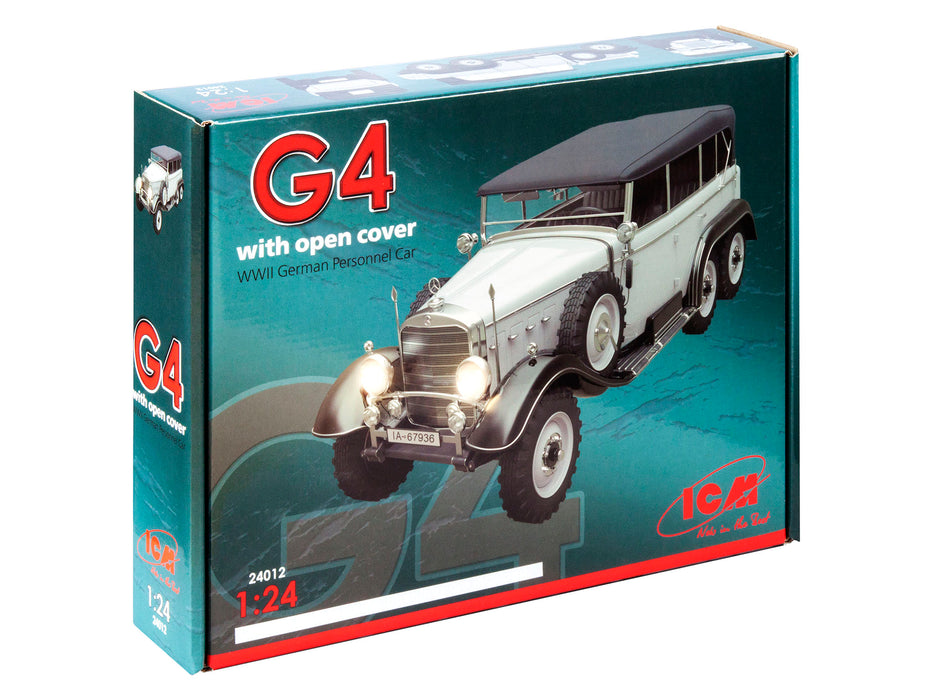 ICM Models 24012 1/24 G4 with Open Cover WWII German Personnel Car Model Kit