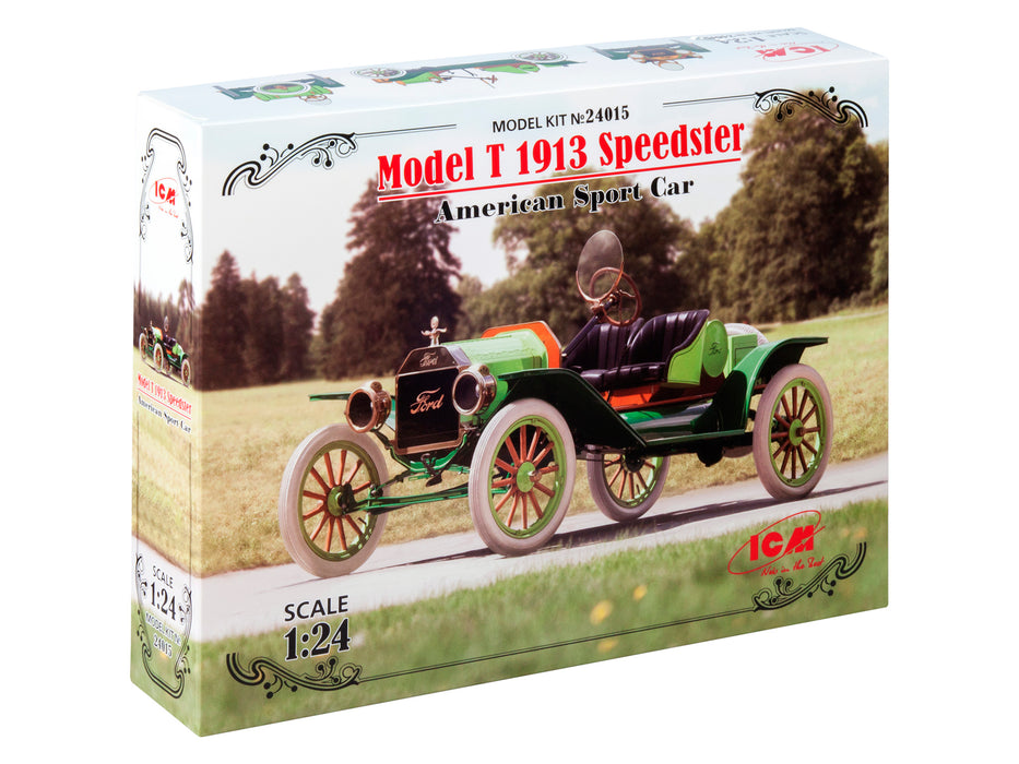ICM Models 24015 1/24 Model T 1913 Speedster American Sport Car Model Kit