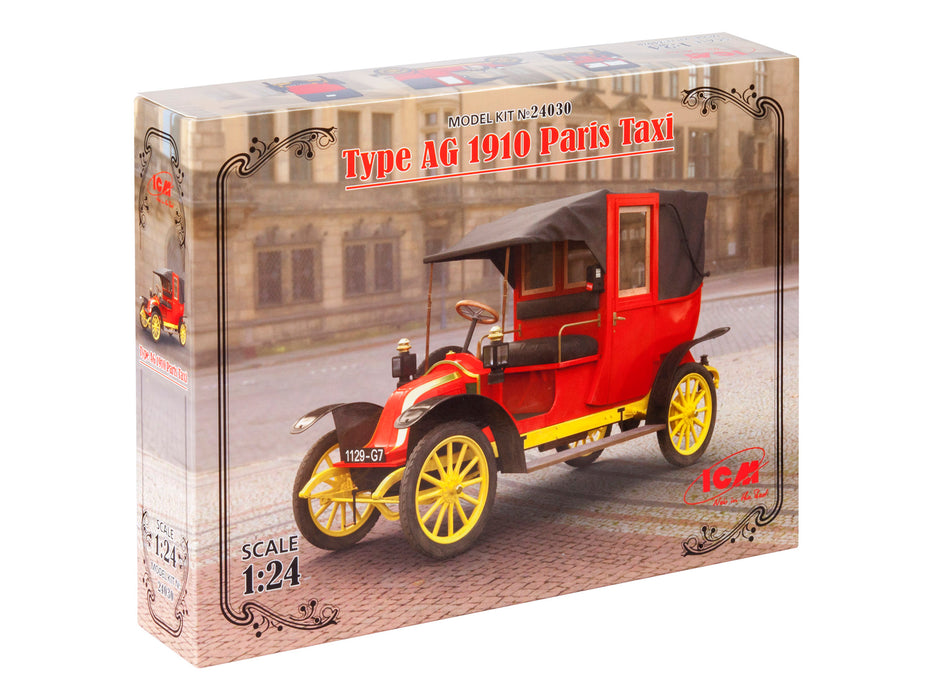ICM Models 24030 1/24 Type AG 1910 Paris Taxi Model Kit