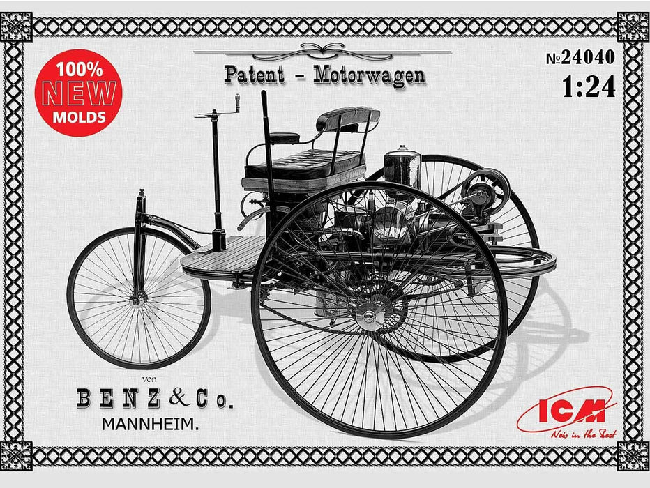 ICM Models 24040 1/24 Benz Patent-Motorwagen 1886 Model Kit