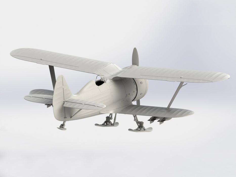 ICM Models 32011 1/32 I-153 "Chaika" (winter version) WWII Soviet Fighter Model Aircraft Kit