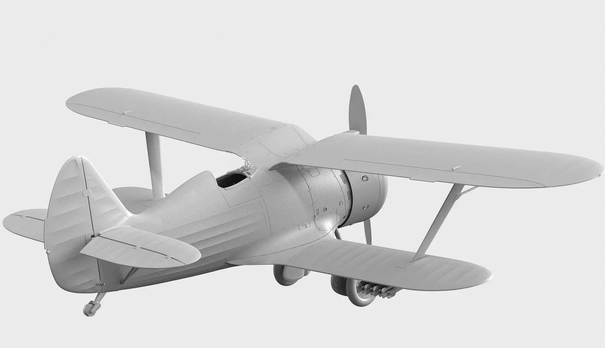 ICM Models 32013 1/32 Polikarpov I-153 with Soviet Pilots (1939-1942) Model Aircraft Kit