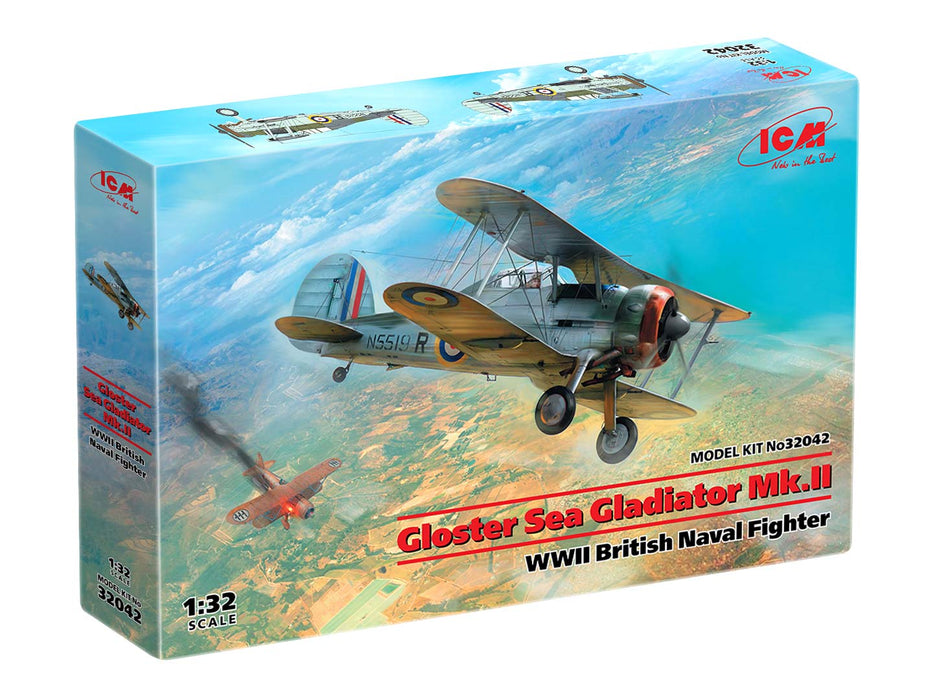 ICM Models 32042 1/32 Gloster Sea Gladiator Mk.II WWII British Naval Fighter Model Aircraft Kit