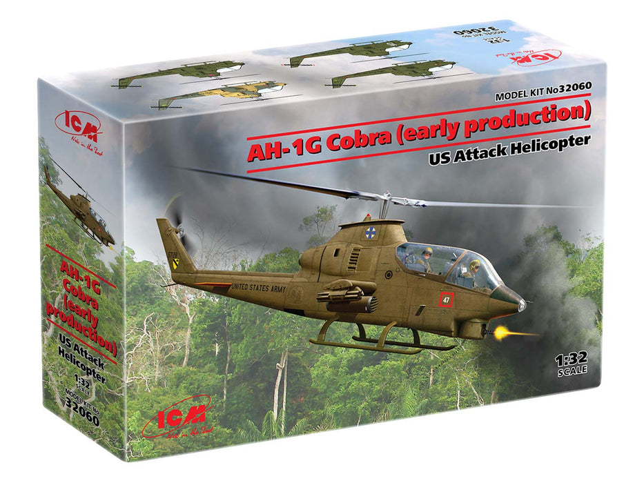 ICM Models 32060 1/32 AH-1G Cobra (Early Production) Helicopter Model Kit