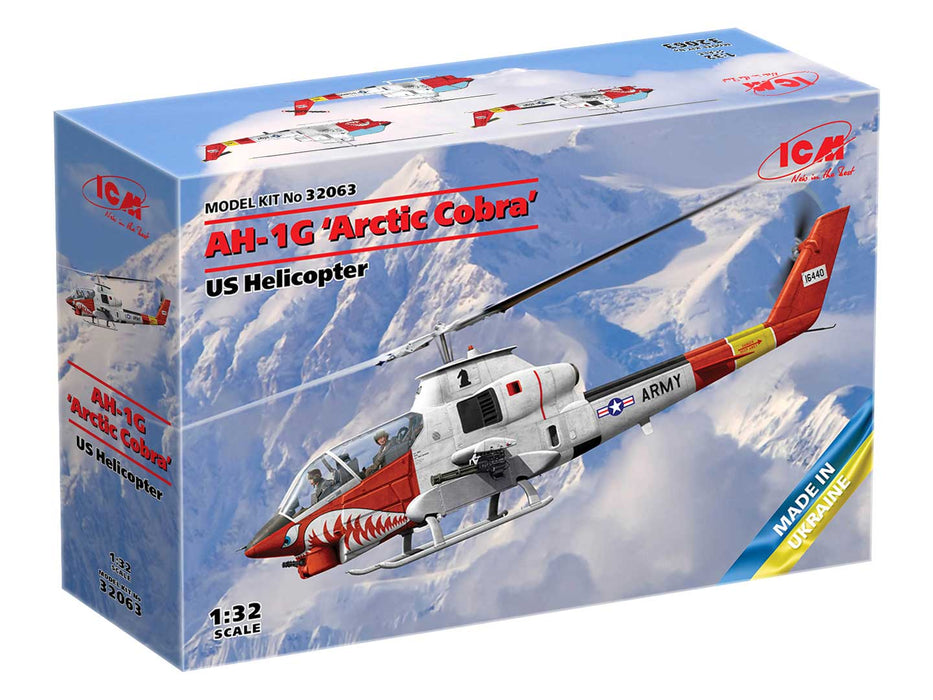 ICM Models 32063 1/32 AH-1G 'Arctic Cobra' US Army Helicopter Model Kit