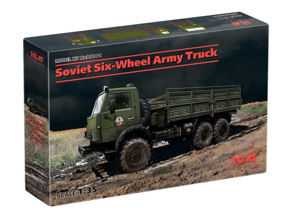 ICM Models 35001 1/35 Soviet Six-Wheel Army Truck (KamAZ-4310) Model Kit