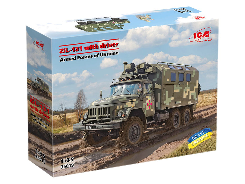 ICM Models 35019 1/35 Ukranian ZiL-131 with Driver Model Kit