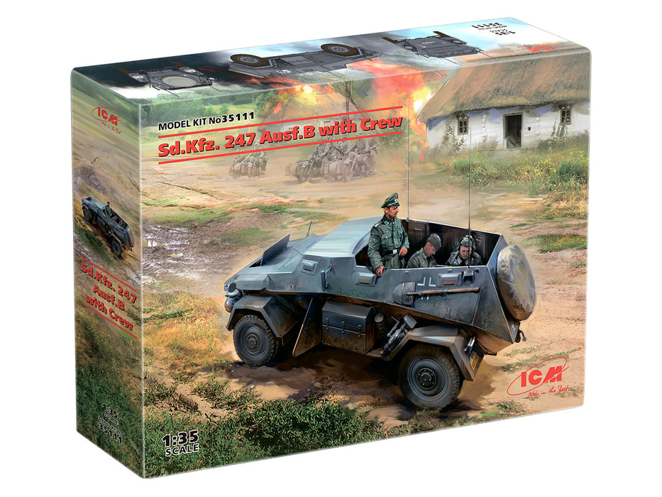 ICM Models 35111 1/35 Sd.Kfz. 247 Ausf.B with Crew Model Kit