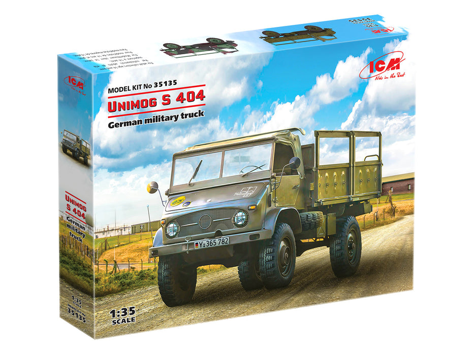 ICM Models 35135 1/35 Unimog S 404 German Military Truck Model Kit