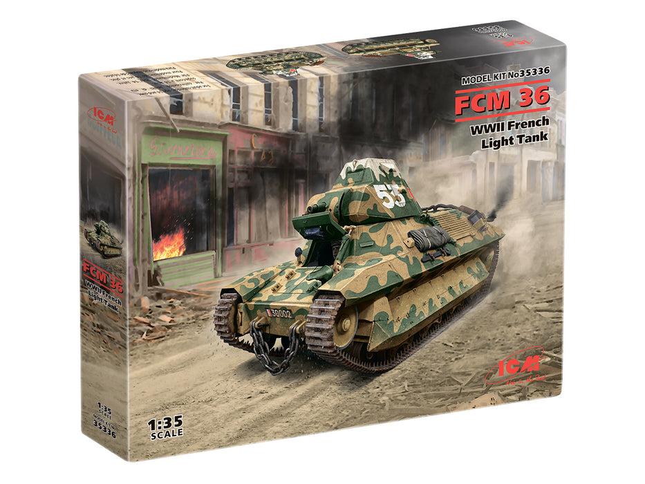 ICM Models 35336 1/35 FCM 36 WWII French Light Tank Model Kit