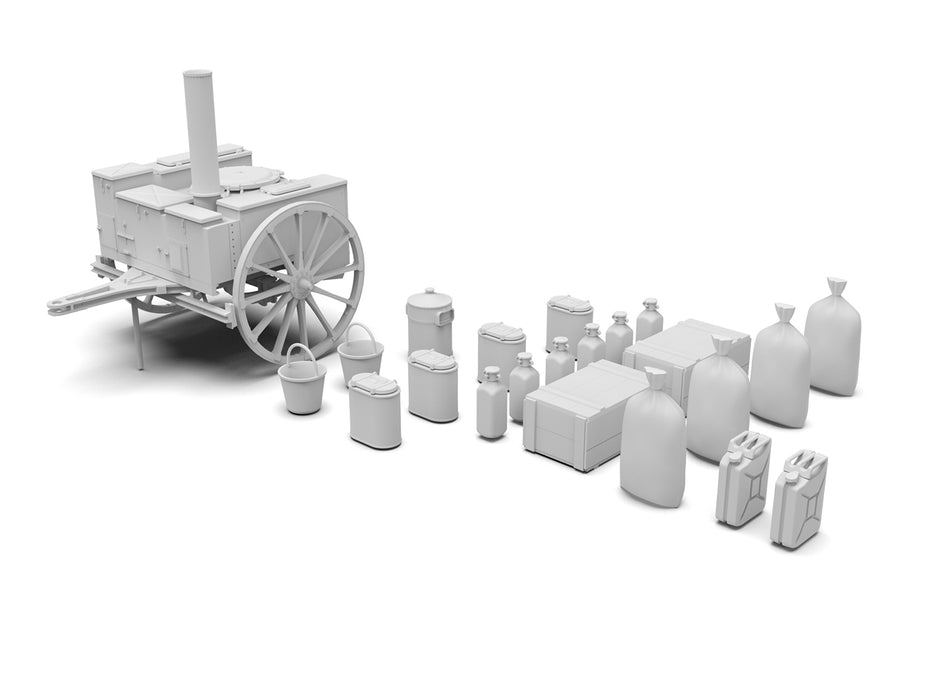 ICM Models 35415 1/35 WWII German mobile field kitchen AHN 'Gulaschkanone' Model Kit