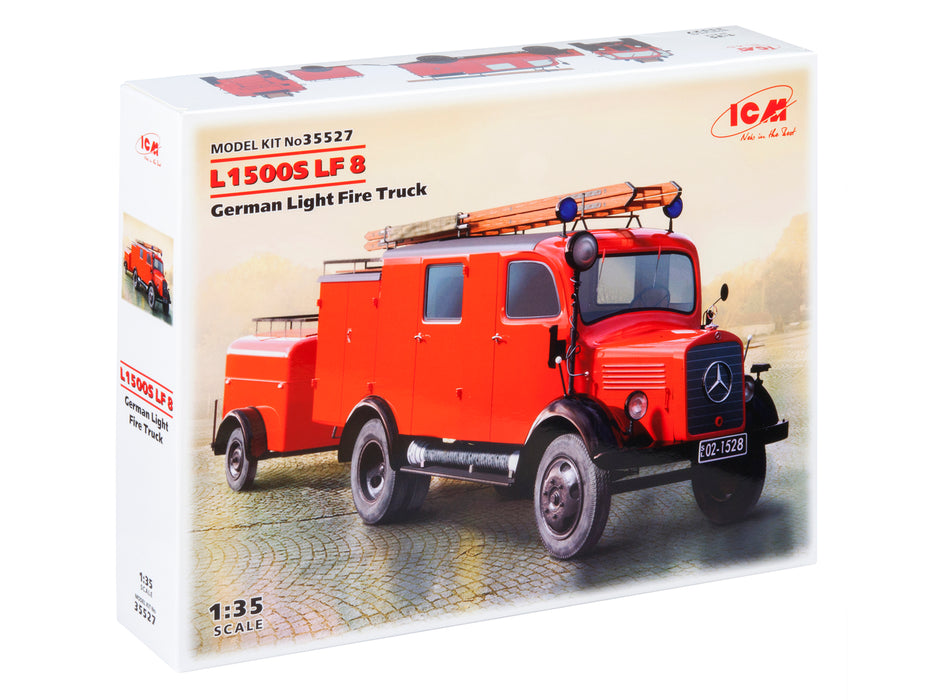 ICM Models 35527 1/35 L1500S LF 8 WWII German Light Fire Truck Model Kit