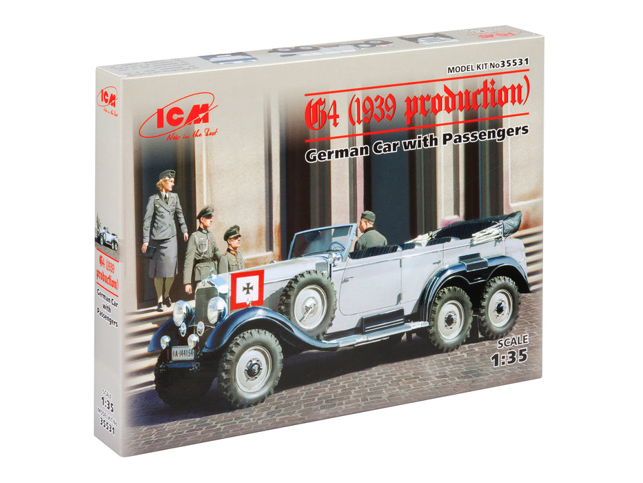 ICM Models 35531 1/35 G4 (1939 production) German Car with Passengers Model Kit