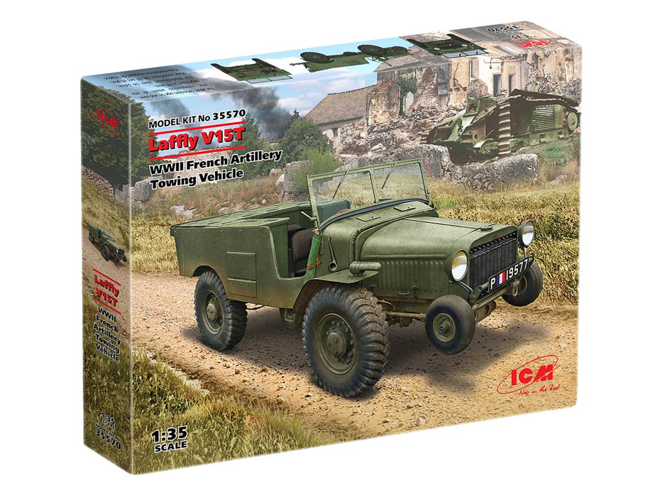 ICM Models 35570 1/35 Laffly V15T WWII French Artillery Towing Vehicle Model Kit