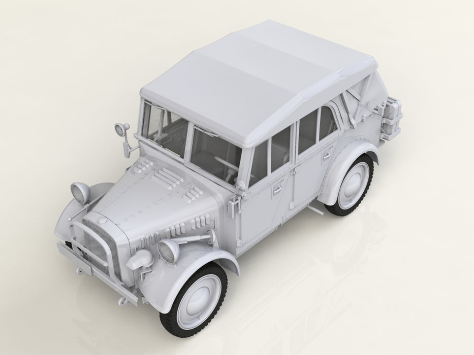 ICM Models 35582 1/35 Le.gl. Einheits-Pkw Kfz.1 Soft Top WWII German Light Personnel Car Model Kit