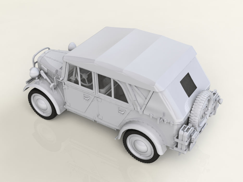 ICM Models 35582 1/35 Le.gl. Einheits-Pkw Kfz.1 Soft Top WWII German Light Personnel Car Model Kit