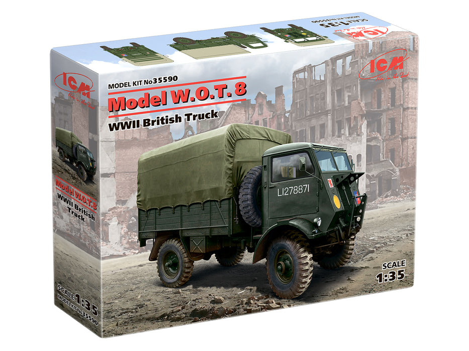 ICM Models 35590 1/35 WWII British Truck Model W.O.T. 8 Truck Model Kit