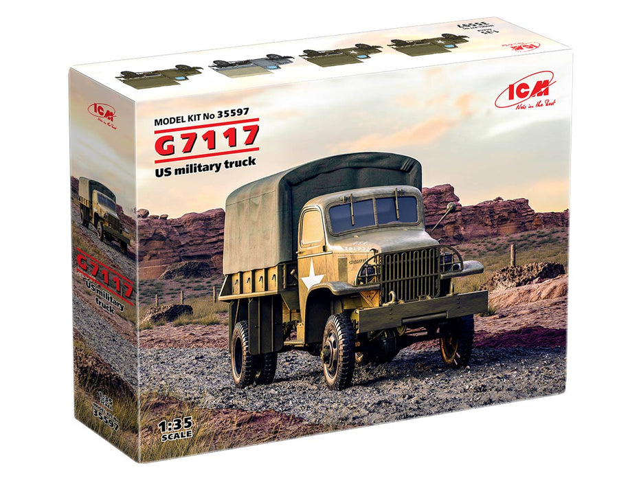 ICM Models 35597 1/35 G7117 U.S. Military Truck Model Kit