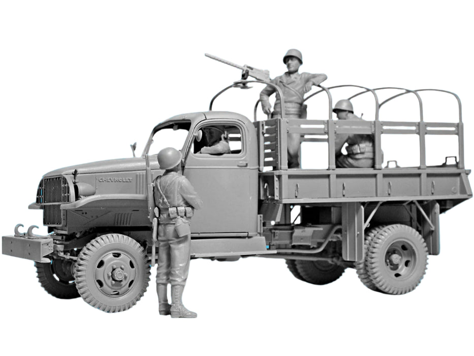 ICM Models 35599 1/35 WWII US Military Patrol (G7107 with MG M1919A4) Model Kit