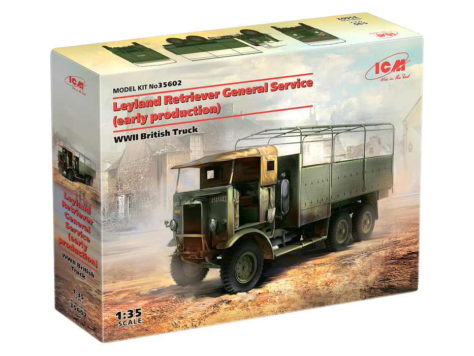 ICM Models 35602 1/35 WWII British Leyland Retriever General Service (early prod.) Truck Model Kit