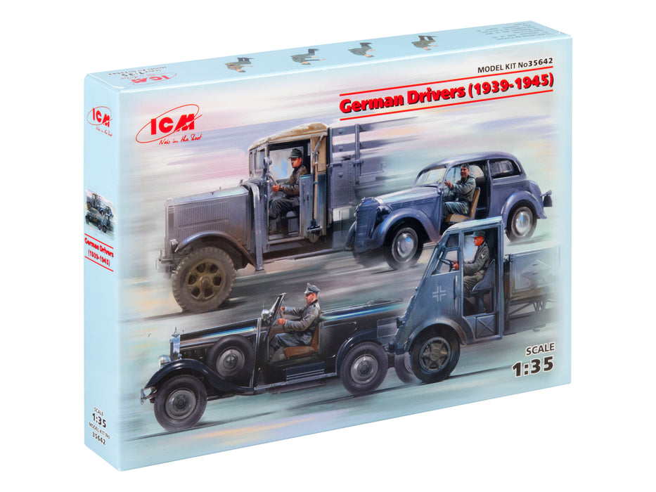 ICM Models 35642 1/35 WWII German Drivers (1939-45) Figures Model Kit