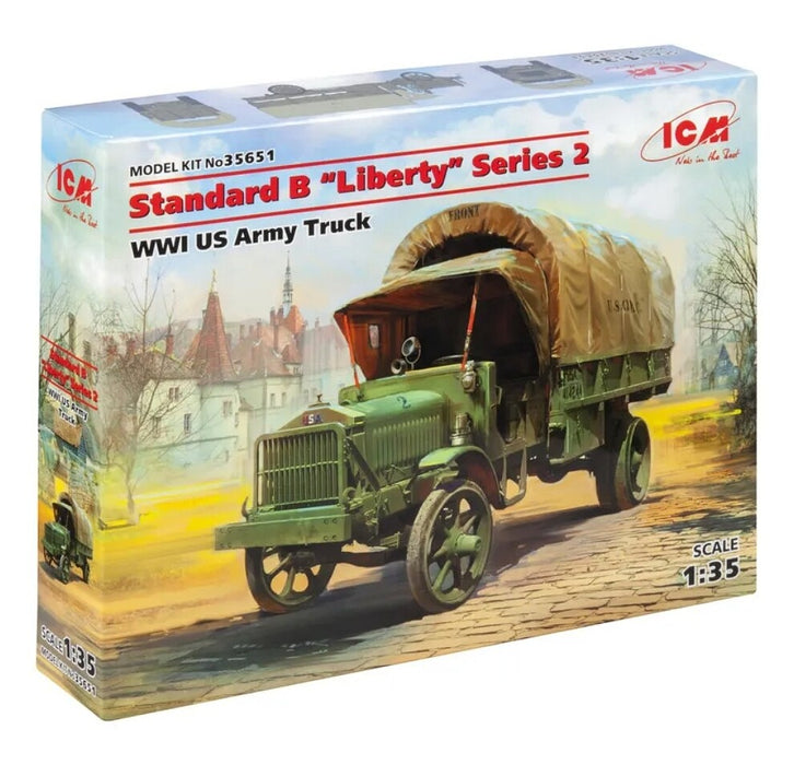ICM Models 35651 1/35 Standard B 'Liberty' Series 2 WWI US Army Truck Model Kit