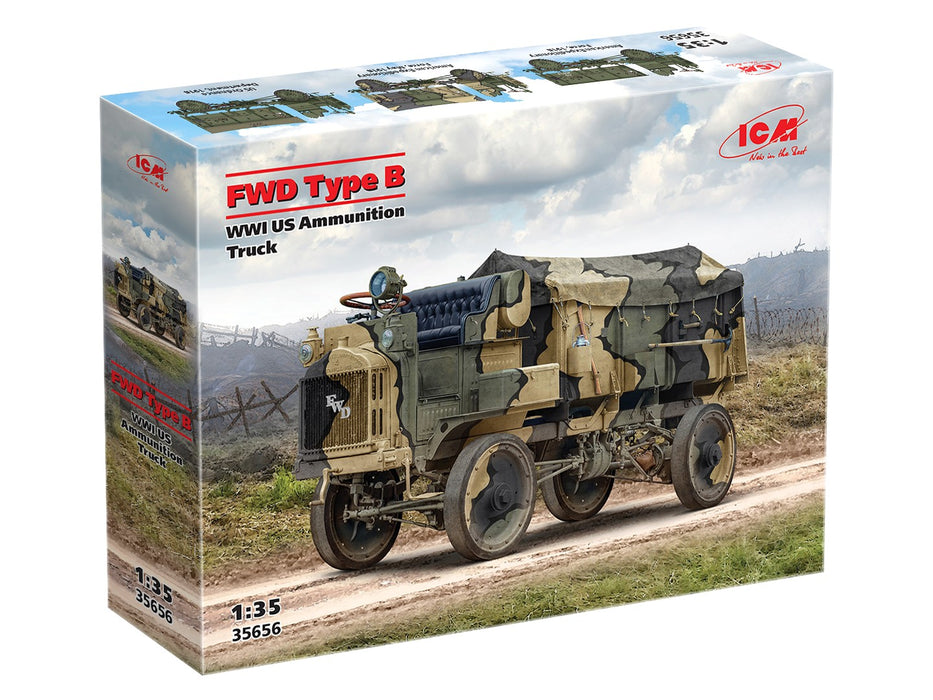 ICM Models 35656 1/35 FWD Type B WWI U.S. Ammunition Truck Model Kit