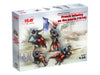 ICM Models 35705 1/35 French Infantry on the March (1914) Figures Model Kit