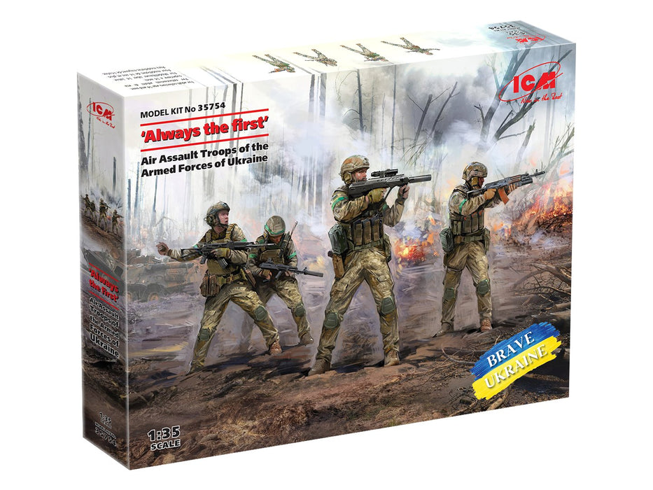 ICM Models 35754 1/35 Air Assault Troops of the Armed Forces of Ukraine Figures Model Kit