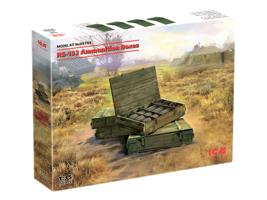 ICM Models 35795 1/35 RS-132 Ammunition Boxes Model Kit