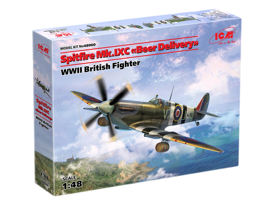 ICM Models 48060 1/48 Spitfire Mk.IXC "Beer Delivery" WWII British Fighter Model Kit