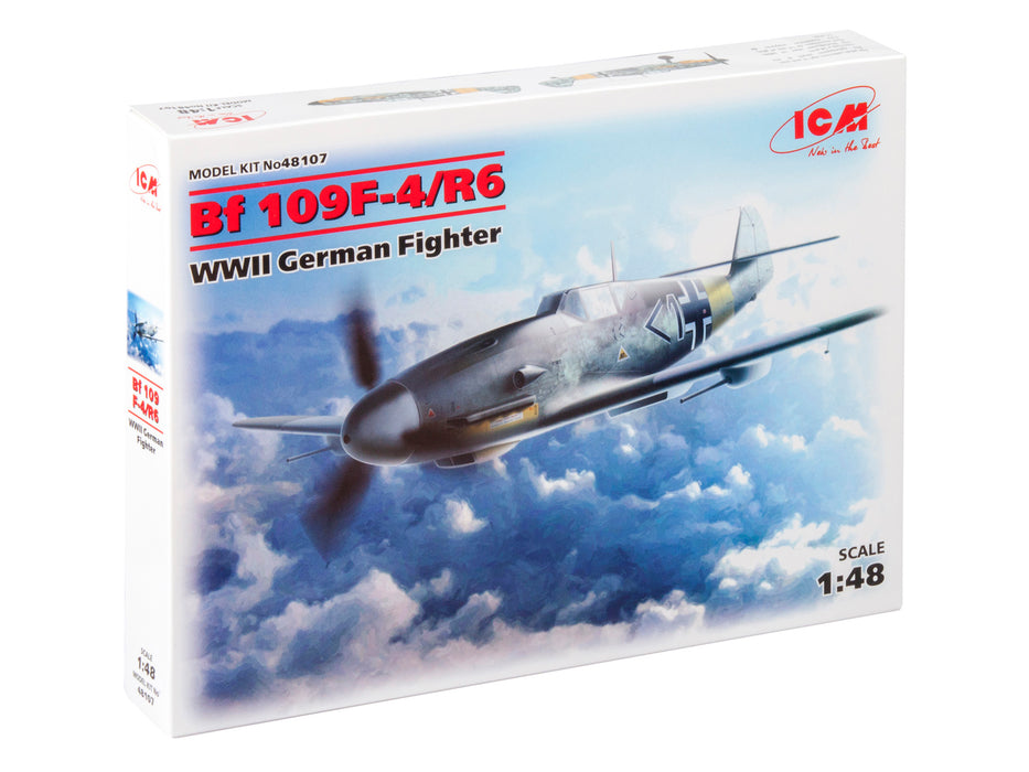 ICM Models 48107 1/48 Messerschmitt Bf 109F-4/R6 WWII German Fighter Model Kit