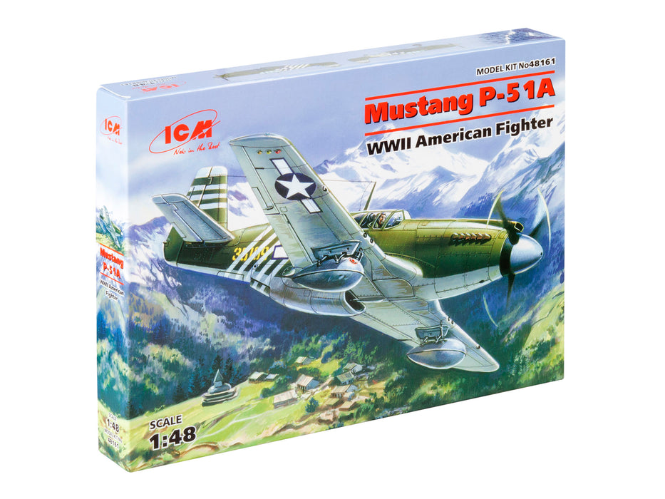 ICM Models 48161 1/48 Mustang P-51A WWII American Fighter Model Kit