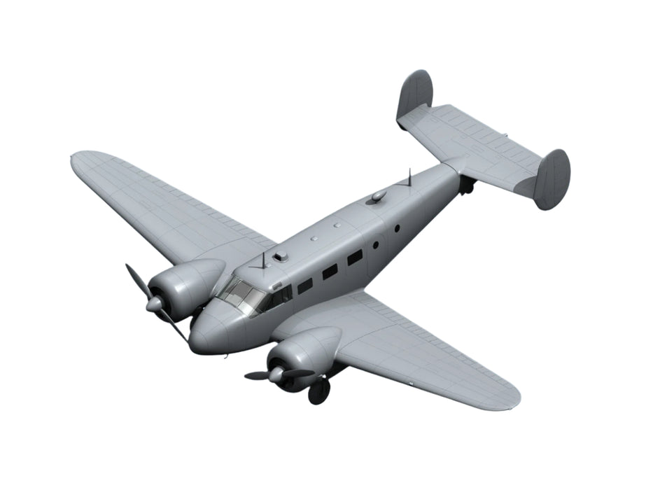 ICM Models 48185 1/48 Beechcraft C18S American Passenger Aircraft Model Kit