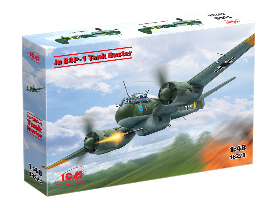 ICM Models 48228 1/48 Ju 88P-1 'Tank Buster' German Aircraft Model Kit