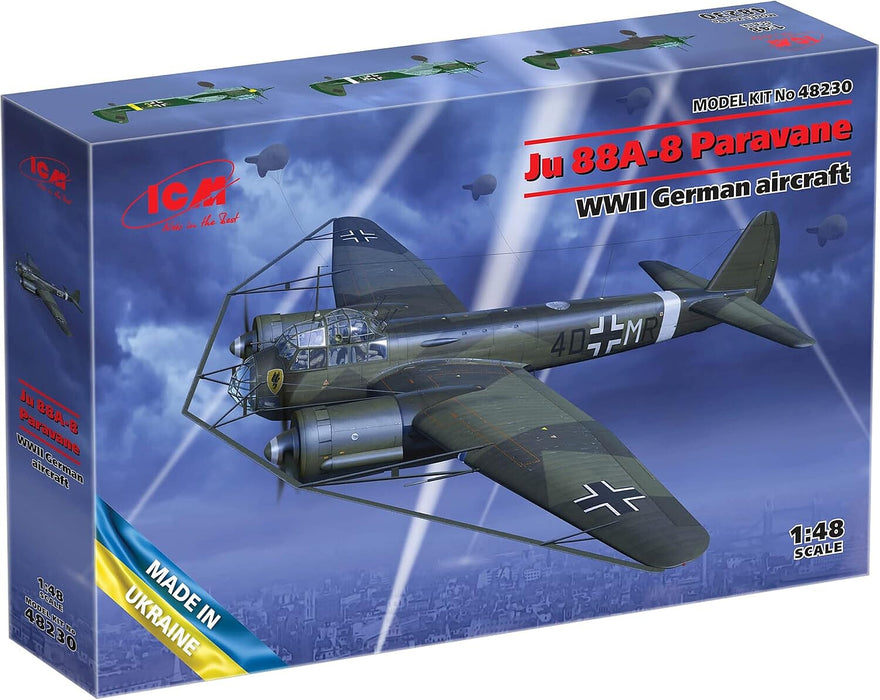 ICM Models 48230 1/48 Ju 88A-8 Paravane German Aircraft Model Kit